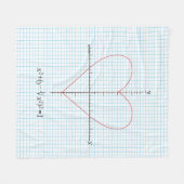 斧のハート フリースブランケット (正面(横))