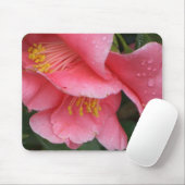 斧のピンクのCameliaの花のmousepad マウスパッド (マウス)