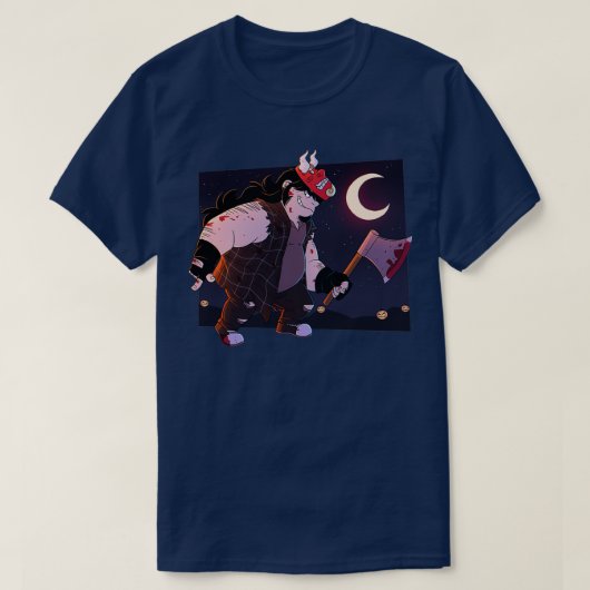 斧の夜 Tシャツ (デザイン正面)