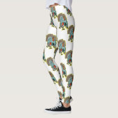 斧の感謝祭を持つおもしろいトルコ レギンス (左)