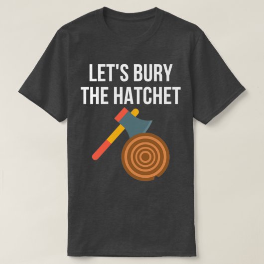 斧の投げ捨て1を埋める Tシャツ (デザイン正面)
