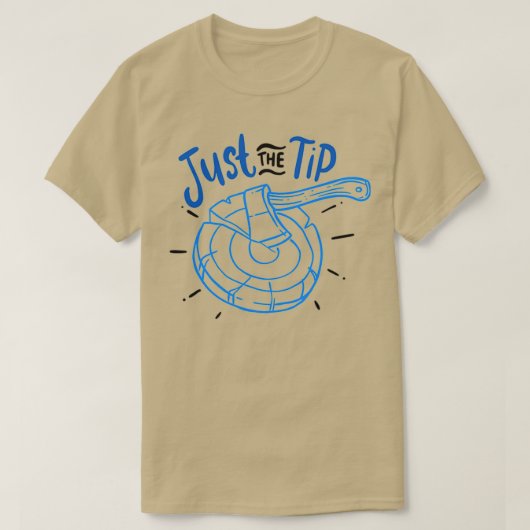 斧の投げ斧 Tシャツ (デザイン正面)