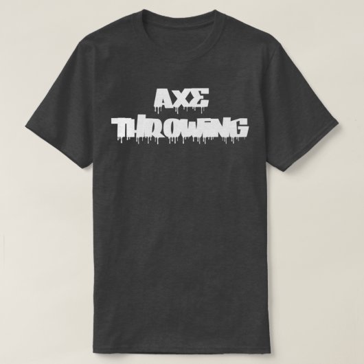斧の投げ白2 Tシャツ (デザイン正面)