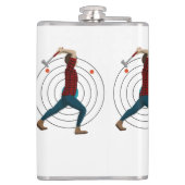 斧の投下 フラスク (裏面)