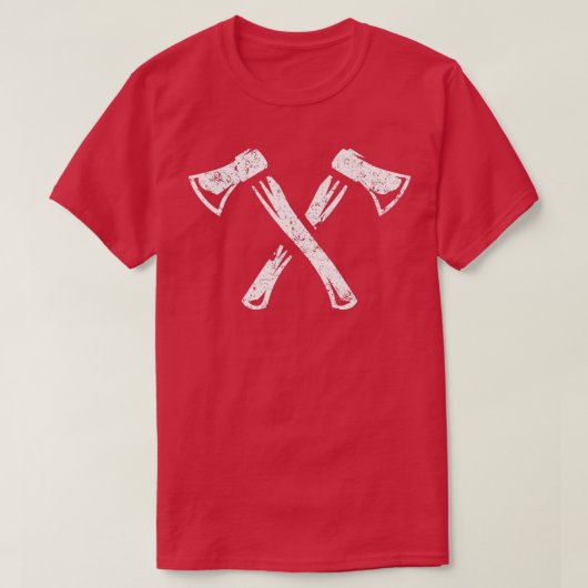 斧の投下 Tシャツ (デザイン正面)