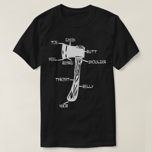 斧の構造3 Tシャツ (デザイン正面)