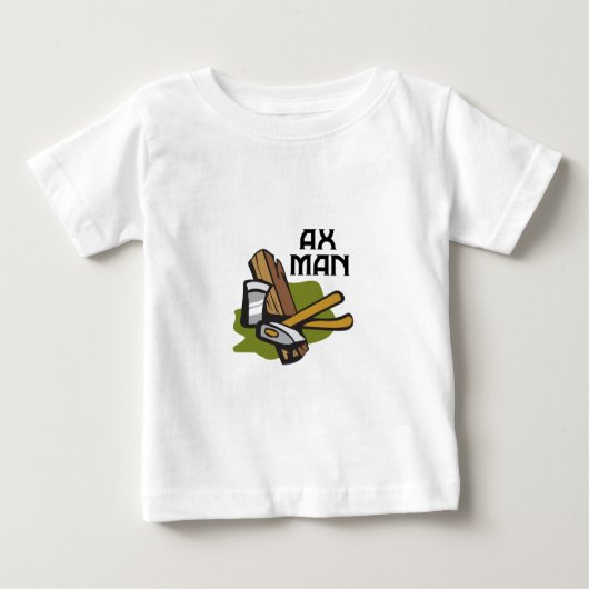 斧の男 ベビーTシャツ (正面)