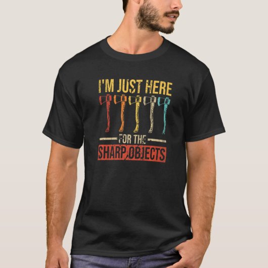斧を投げる友人のために投げる斧 Tシャツ (正面)