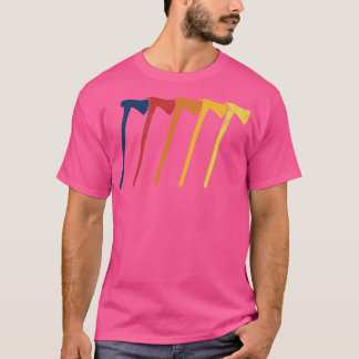 斧を投げる レトロな斧投げ アックス Tシャツ