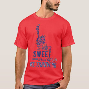 斧を投げ愛国的な斧の振り回し者の甘い土地1 Tシャツ