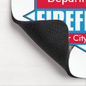 斧を持つカスタムな消防士 マウスパッド (コーナー)