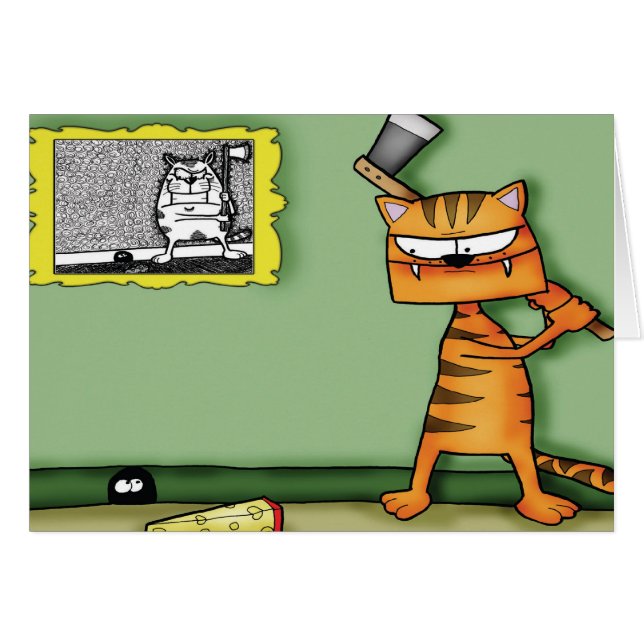 斧を持つ猫 (正面横)