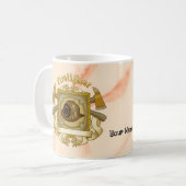 斧シールド消防士マグカップ コーヒーマグカップ (正面左)