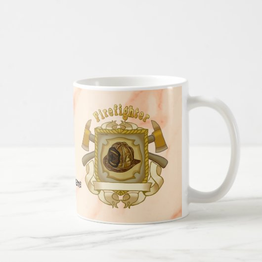 斧シールド消防士マグカップ コーヒーマグカップ (右)