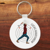 斧スロー キーホルダー (正面)