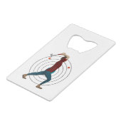 斧スロー クレジットカード栓抜き (正面アングル)