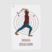 斧スロー ゴルフタオル (正面)