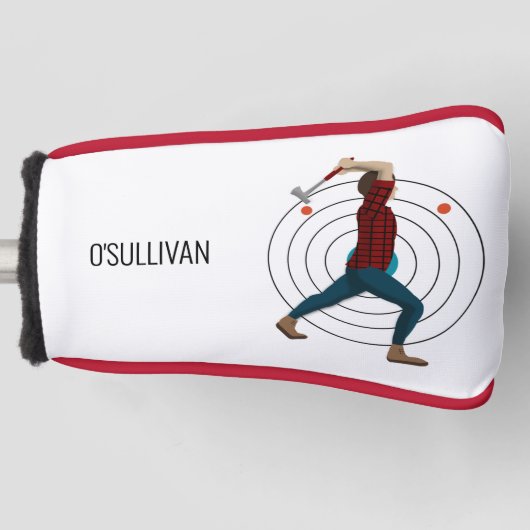 斧スロー ゴルフヘッドカバー (正面)