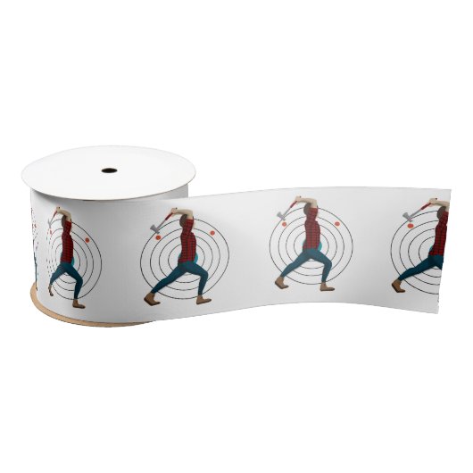 斧スロー サテンリボン (リール)