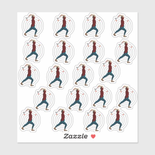 斧スロー シール (シート)