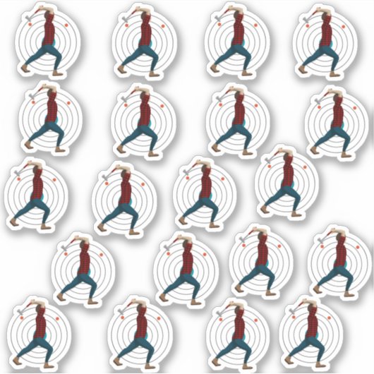 斧スロー シール (正面)