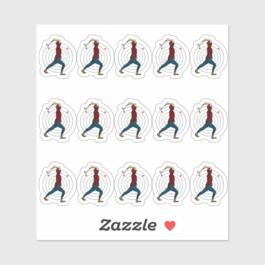 斧スロー シール (シート)