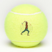 斧スロー テニスボール (裏面)