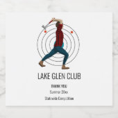 斧スロー ビールラベル (シングルラベル)