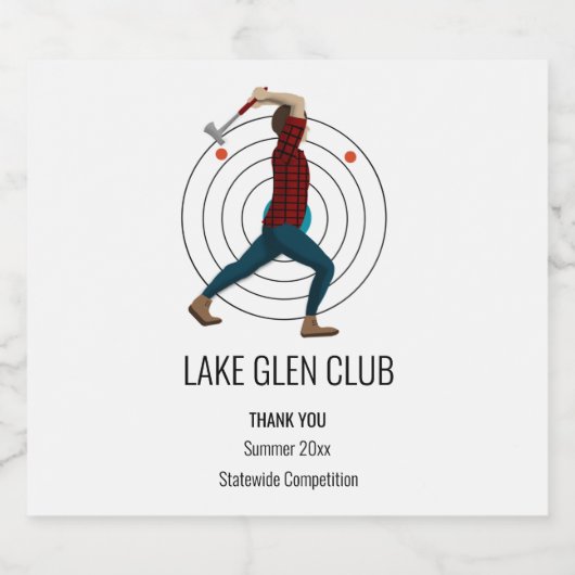 斧スロー ビールラベル (シングルラベル)