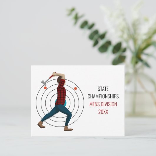 斧スロー ポストカード (スタンド正面)