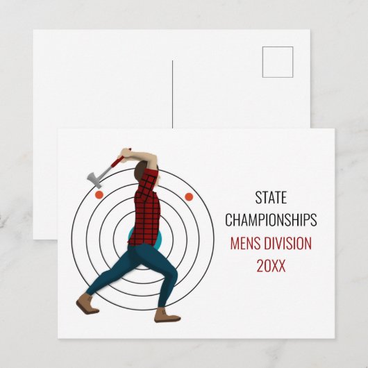 斧スロー ポストカード (正面/裏面)