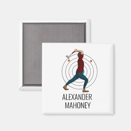 斧スロー マグネット (正面/裏面)