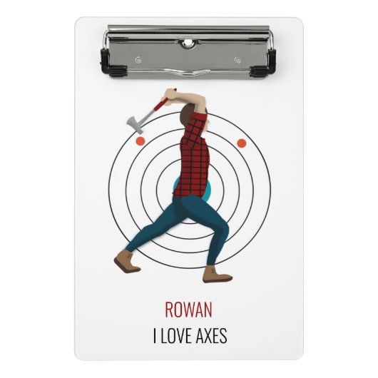 斧スロー ミニクリップボード (正面)