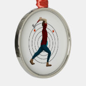 斧スロー メタルオーナメント (右)