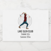 斧スロー リキュールボトルラベル (シングルラベル)