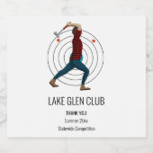 斧スロー リキュールボトルラベル (シングルラベル)