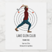 斧スロー ワインラベル (シングルラベル)