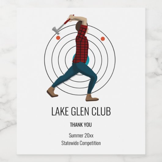 斧スロー ワインラベル (シングルラベル)