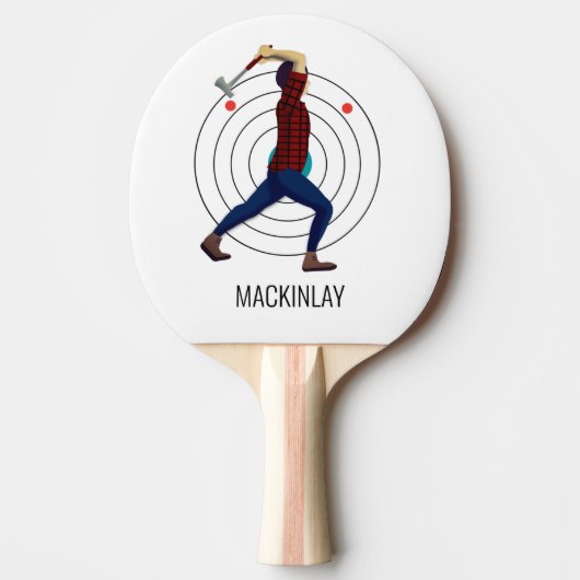 斧スロー 卓球ラケット (正面)