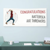 斧スロー 横断幕 (トレードショー)