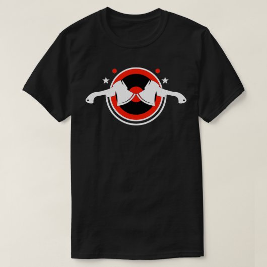 斧投げターゲット11 Tシャツ (デザイン正面)