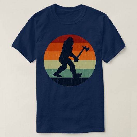 斧投げビッグ足4 Tシャツ (デザイン正面)