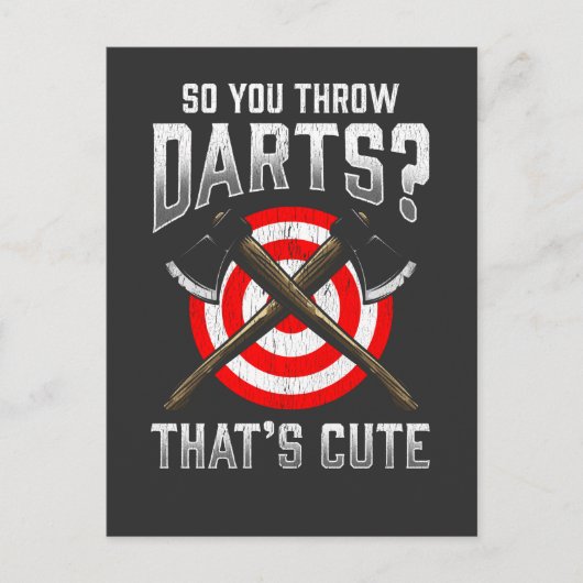 斧投げランバージャックダーツフォレスト大工 ポストカード (正面)