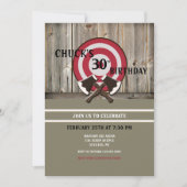 斧投げ招待状 招待状 (正面)