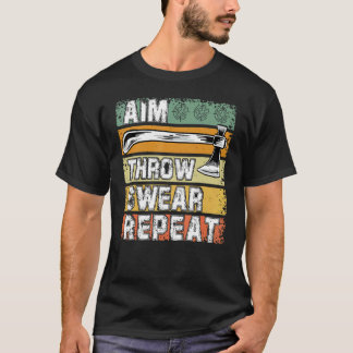 斧投げ斧スロワーことわざ3 Tシャツ