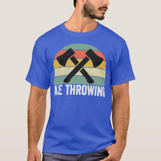 斧投げ斧投げデザイン斧投げ棒 Tシャツ