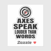 斧話投げる言葉よりも大きな軸 シール (シート)