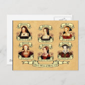 、斬首される離婚される、死なれる… ヘンリー八世の妻 ポストカード (正面/裏面)