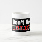 断らないで下さい コーヒーマグカップ (中央)