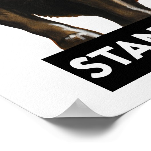 断固たる態度を取る ポスター (角)